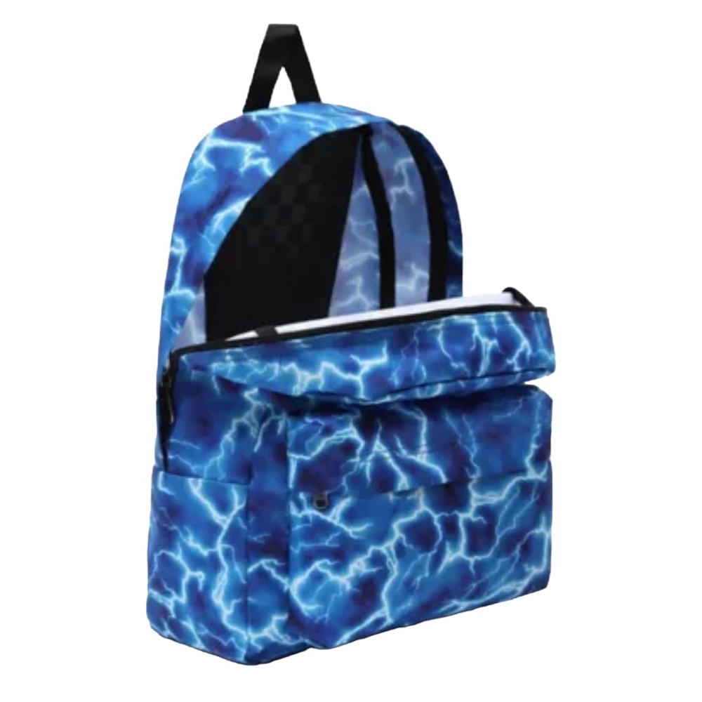 VANS Old Skool Backpack Boys' Blue Skateboard Bag Logo VN0002TLAMQ - Picture 2 of 6